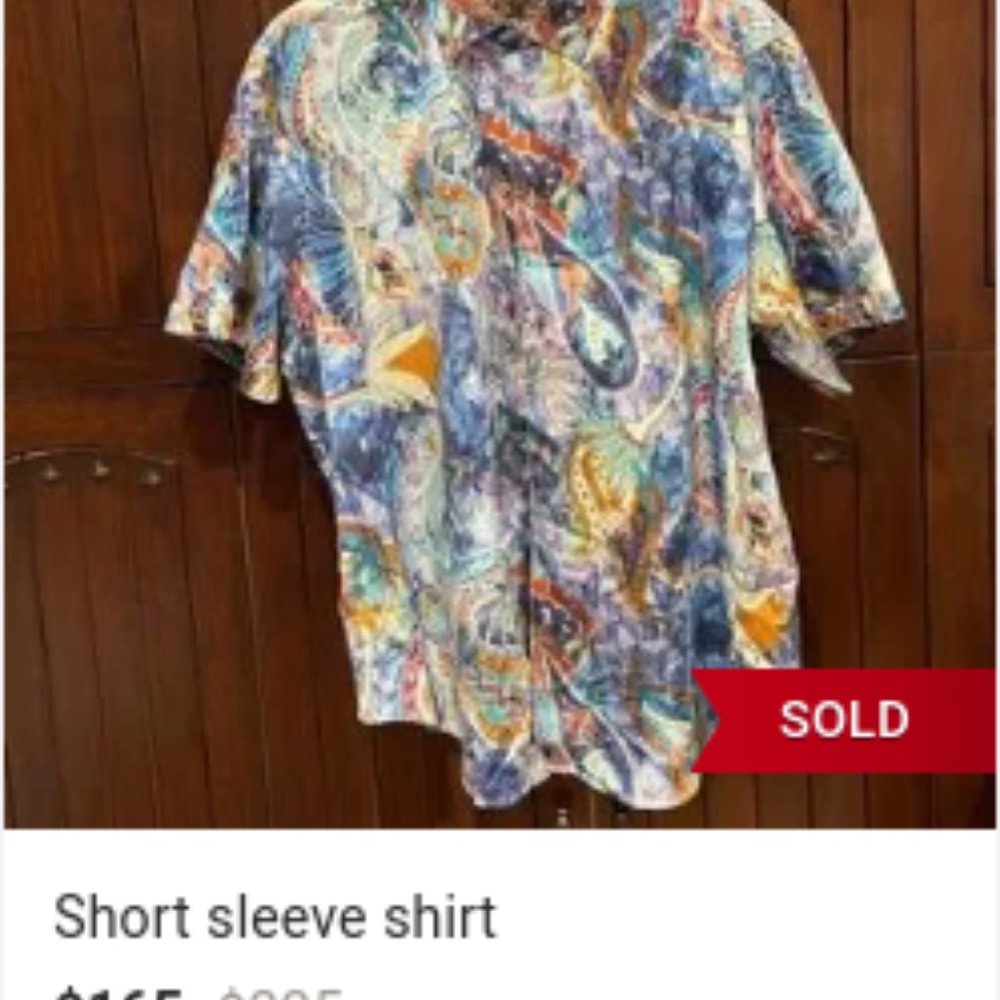 Robert Graham limited edition 3XL short sleeve shirt button down - Picture 8 of 8
